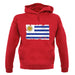 Uruguay Grunge Style Flag unisex hoodie