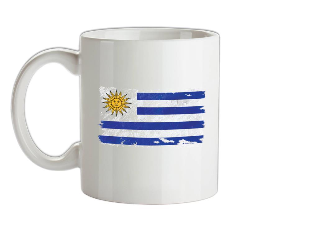 Uruguay Grunge Style Flag Ceramic Mug