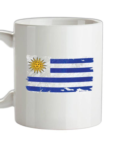Uruguay Grunge Style Flag Ceramic Mug