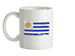Uruguay Grunge Style Flag Ceramic Mug