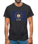 Utah Barcode Style Flag Mens T-Shirt