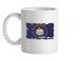 Utah Grunge Style Flag Ceramic Mug