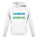 Uzbekistan Barcode Style Flag unisex hoodie