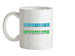 Uzbekistan Barcode Style Flag Ceramic Mug
