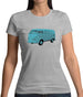 Split Screen Campervan Colour Womens T-Shirt