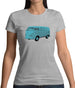 Split Screen Campervan Colour Womens T-Shirt