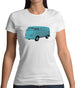 Split Screen Campervan Colour Womens T-Shirt