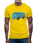 Split Screen Campervan Colour Mens T-Shirt