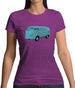 Split Screen Campervan Colour Womens T-Shirt