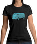 Split Screen Campervan Colour Womens T-Shirt