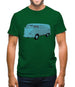 Split Screen Campervan Colour Mens T-Shirt