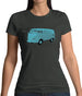 Split Screen Campervan Colour Womens T-Shirt