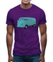 Split Screen Campervan Colour Mens T-Shirt