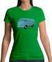 Split Screen Campervan Colour Womens T-Shirt