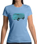 Split Screen Campervan Colour Womens T-Shirt