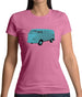 Split Screen Campervan Colour Womens T-Shirt