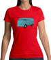 Split Screen Campervan Colour Womens T-Shirt