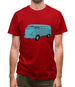 Split Screen Campervan Colour Mens T-Shirt