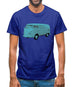 Split Screen Campervan Colour Mens T-Shirt