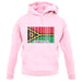 Vanuatu Barcode Style Flag unisex hoodie