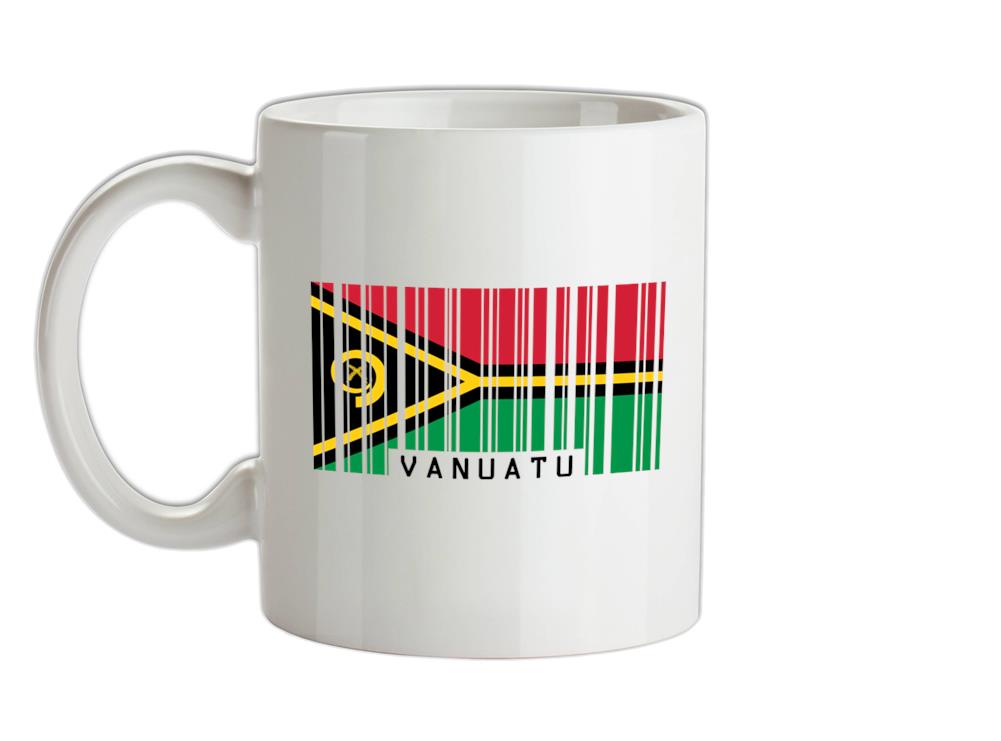 Vanuatu Barcode Style Flag Ceramic Mug
