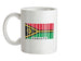 Vanuatu Barcode Style Flag Ceramic Mug