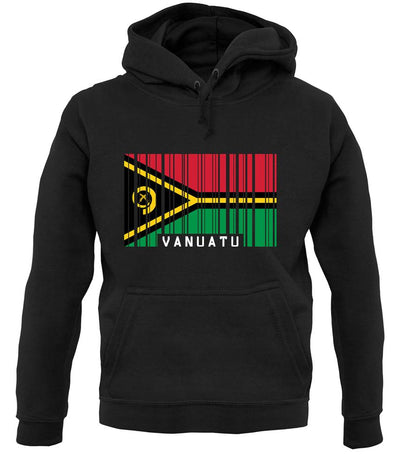 Vanuatu Barcode Style Flag unisex hoodie