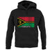 Vanuatu Barcode Style Flag unisex hoodie