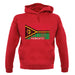 Vanuatu Barcode Style Flag unisex hoodie