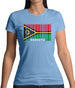 Vanuatu Barcode Style Flag Womens T-Shirt
