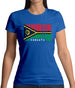 Vanuatu Barcode Style Flag Womens T-Shirt