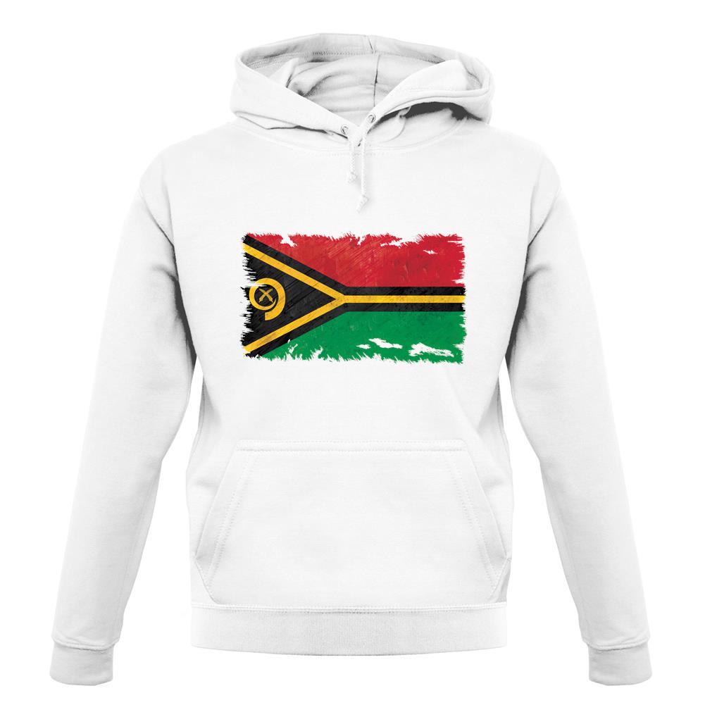 Vanuatu Grunge Style Flag unisex hoodie