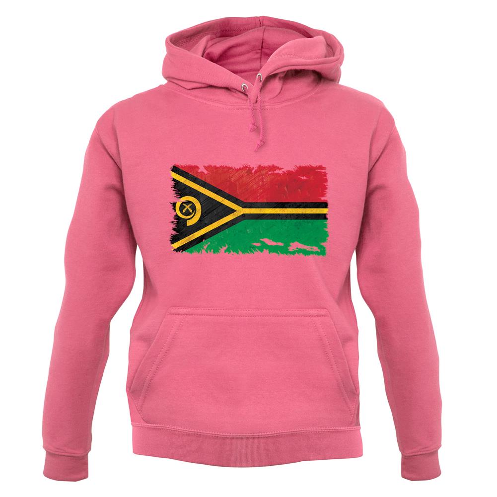 Vanuatu Grunge Style Flag unisex hoodie