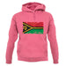 Vanuatu Grunge Style Flag unisex hoodie