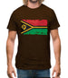 Vanuatu Grunge Style Flag Mens T-Shirt