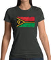 Vanuatu Grunge Style Flag Womens T-Shirt