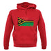 Vanuatu Grunge Style Flag unisex hoodie
