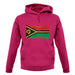 Vanuatu Grunge Style Flag unisex hoodie