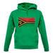 Vanuatu Grunge Style Flag unisex hoodie