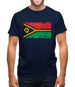 Vanuatu Grunge Style Flag Mens T-Shirt