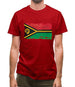 Vanuatu Grunge Style Flag Mens T-Shirt