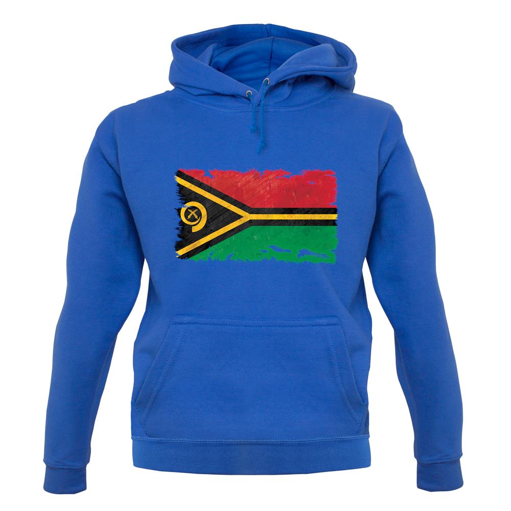 Vanuatu Grunge Style Flag unisex hoodie