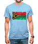 Vanuatu Grunge Style Flag Mens T-Shirt