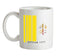 Vatican City Barcode Style Flag Ceramic Mug