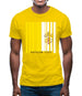 Vatican City Barcode Style Flag Mens T-Shirt