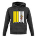Vatican City Barcode Style Flag unisex hoodie