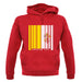 Vatican City Barcode Style Flag unisex hoodie