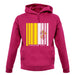 Vatican City Barcode Style Flag unisex hoodie