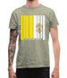 Vatican City Barcode Style Flag Mens T-Shirt