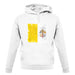 Vatican City Grunge Style Flag unisex hoodie